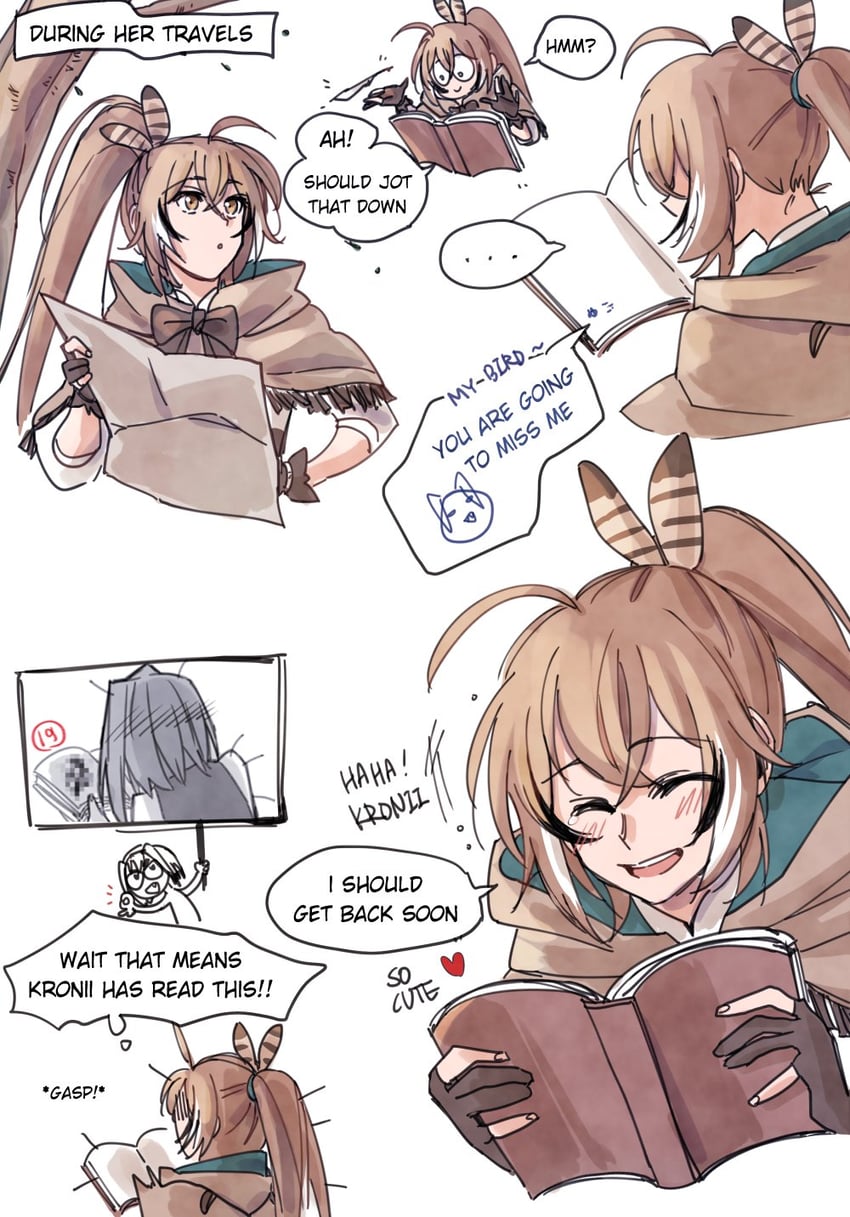ouro kronii and nanashi mumei (hololive and 1 more) drawn by anco_(platanity)