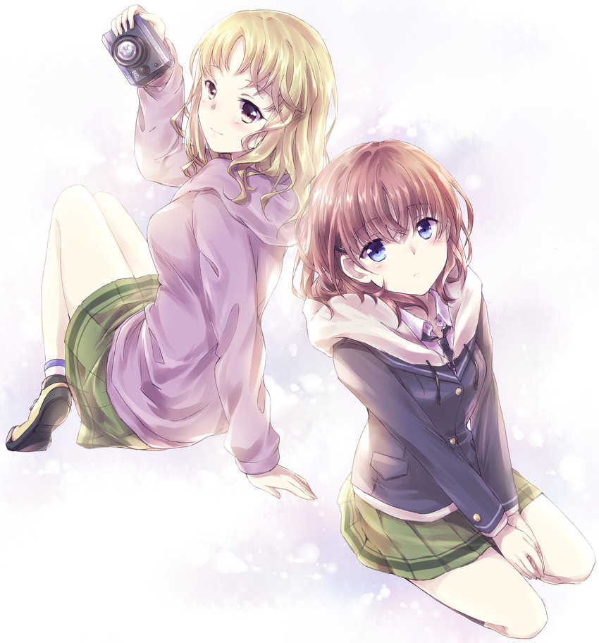 natsume mio and komiya ena (canon and 1 more) drawn by nyaa_(nnekoron)