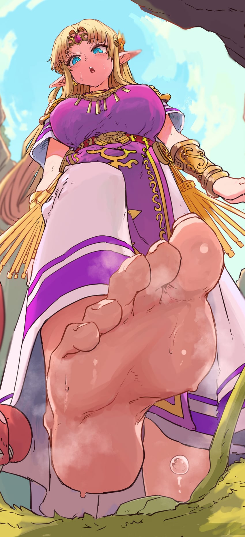princess zelda (the legend of zelda and 3 more) drawn by ishijimajirou