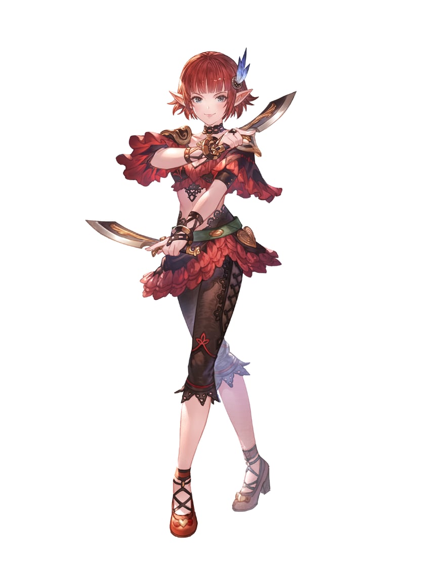 dancer and lilisette (final fantasy and 2 more) drawn by minaba_hideo