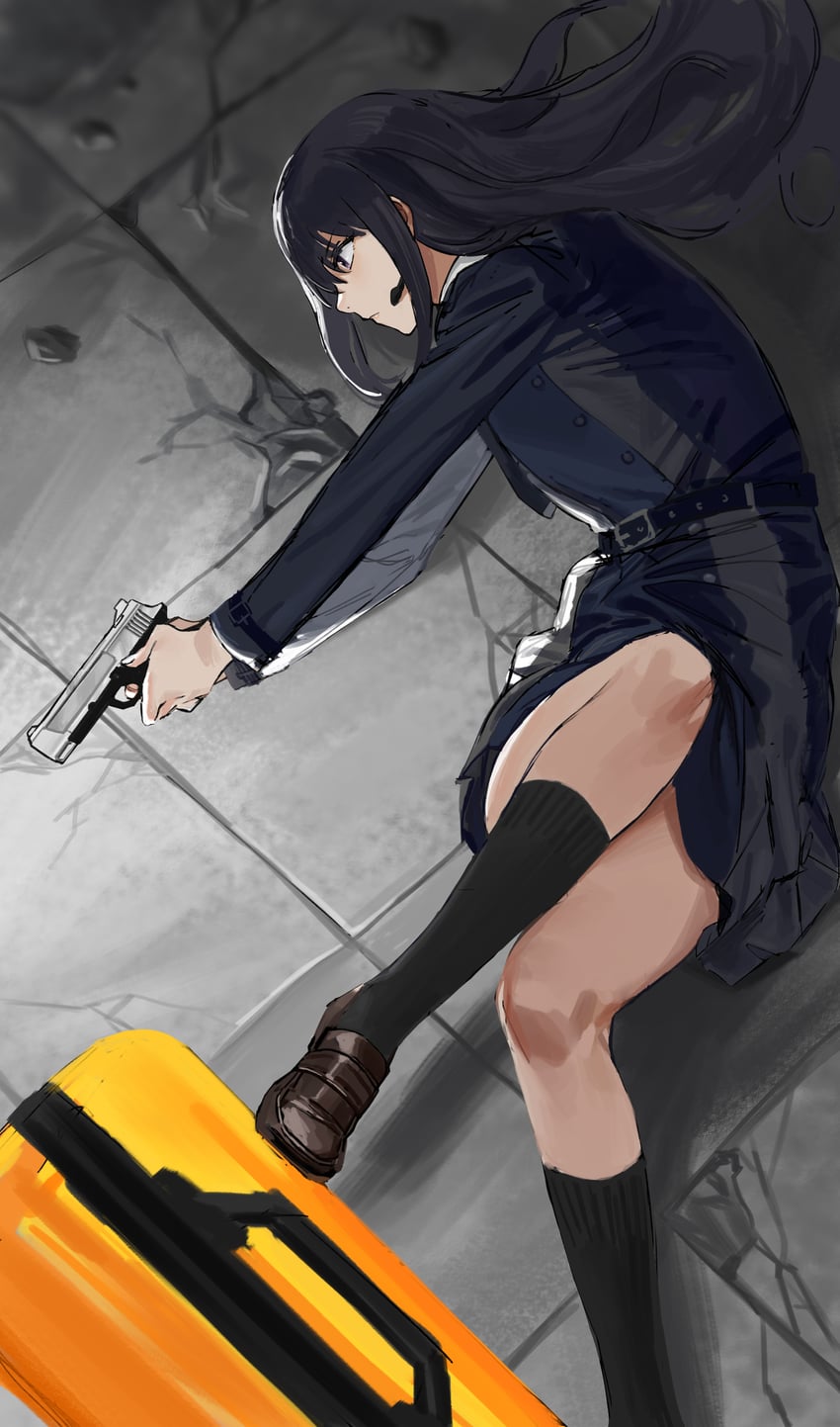 inoue takina (lycoris recoil) drawn by rainbow_hose