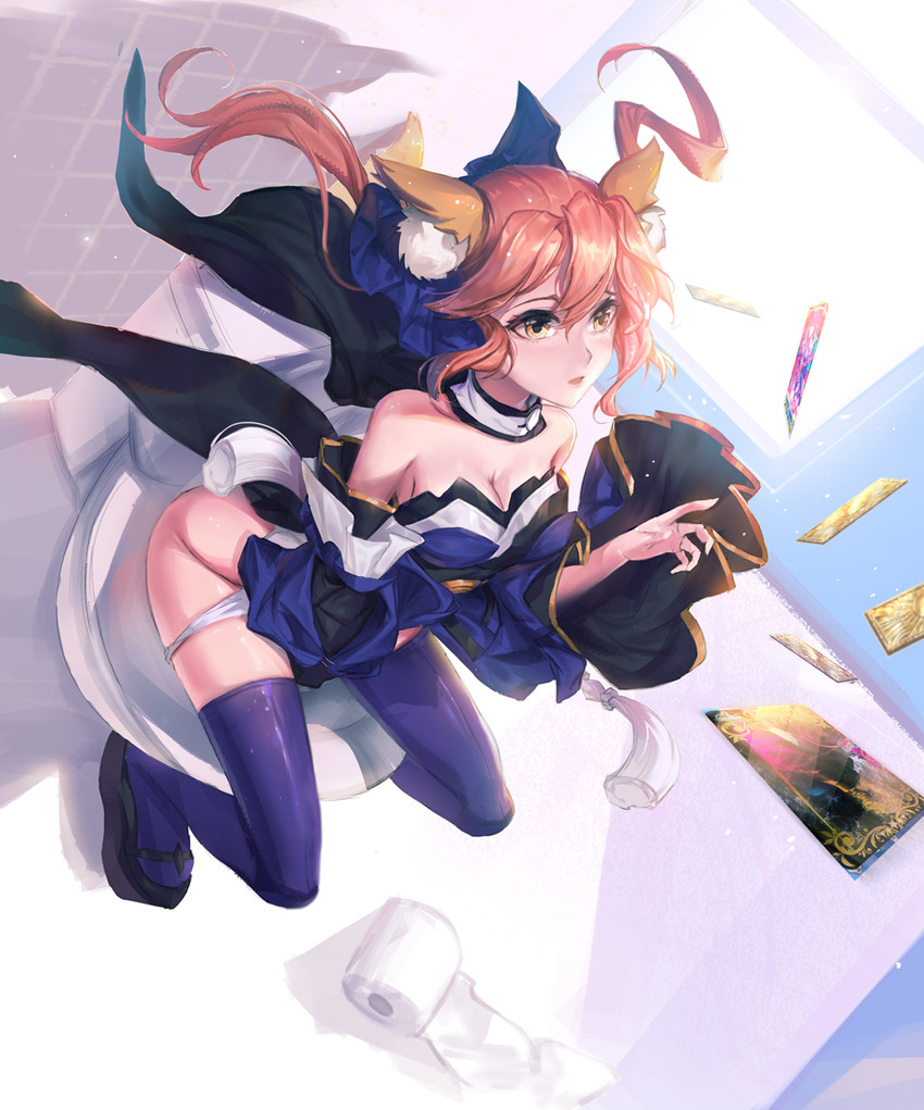 tamamo, scathach, tamamo no mae, and kischur zelretch schweinorg (fate and 2 more) drawn by rabbit_(tukenitian)