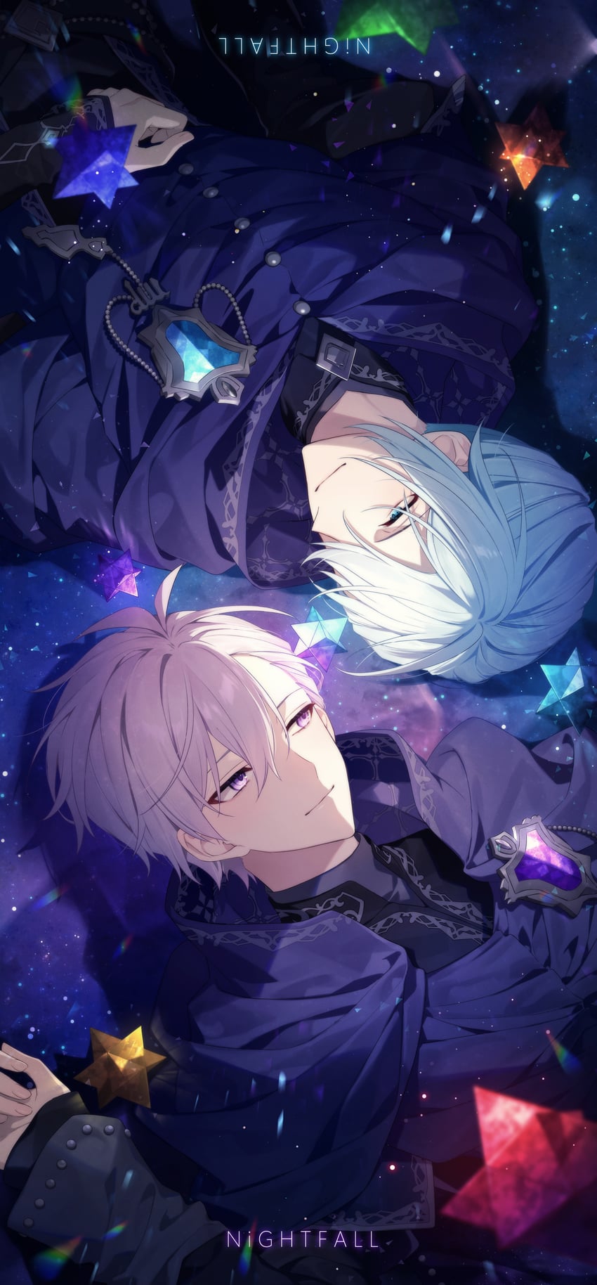 yotsuba tamaki and osaka sougo (idolish7) drawn by aiue_o_eiua