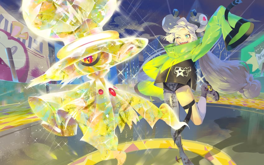 iono and mismagius (pokemon and 1 more) drawn by roly_poly_(aulischeung)