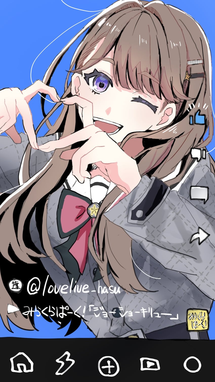 fujishima megumi (love live! and 2 more) drawn by zuisetsu