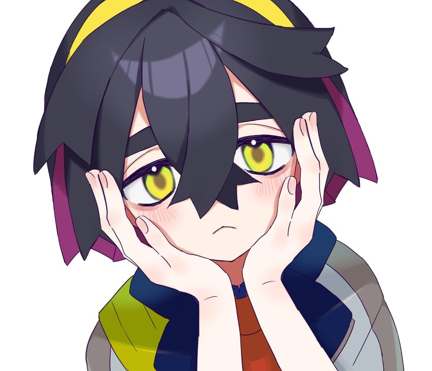 kieran (pokemon and 1 more) drawn by shinonome_(delus1on)