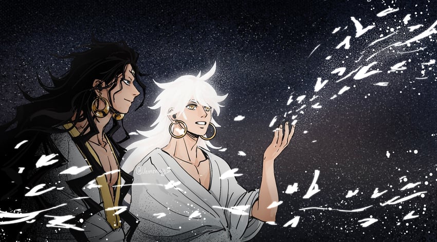 sinbad and david jehoahaz abraham (magi the labyrinth of magic) drawn by unmoving5