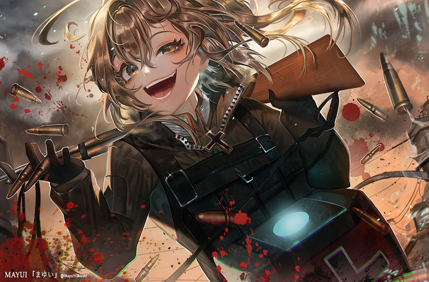 tanya degurechaff (youjo senki) drawn by yukisaki_mayui