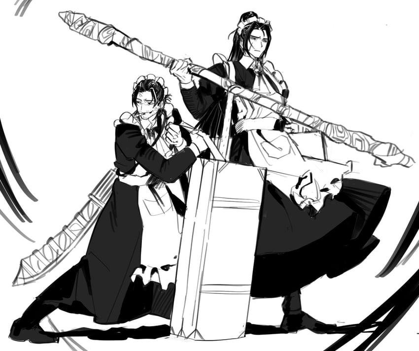 jia qiu and lei heng (project moon and 1 more) drawn by chanil_(muexlku)