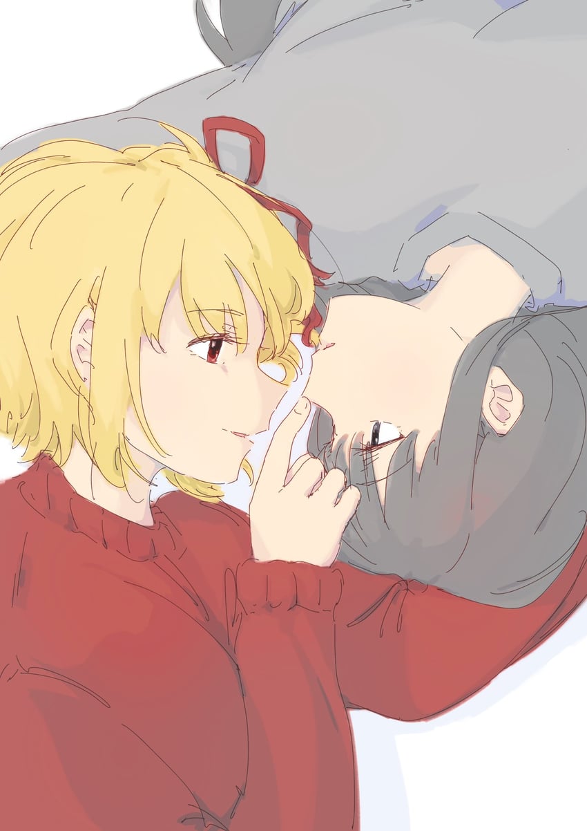 nishikigi chisato and inoue takina (lycoris recoil) drawn by daimyo0208