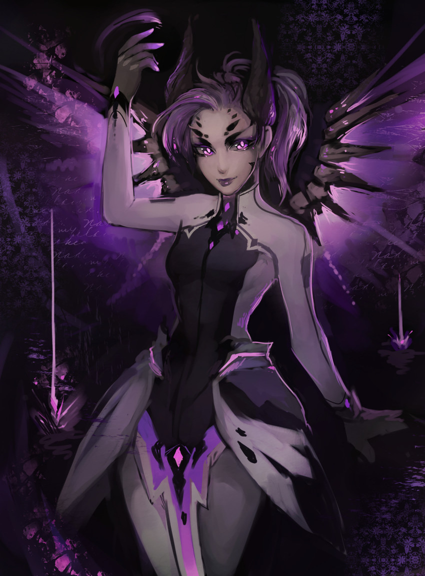 mercy and imp mercy (overwatch and 1 more) drawn by matilda_fiship