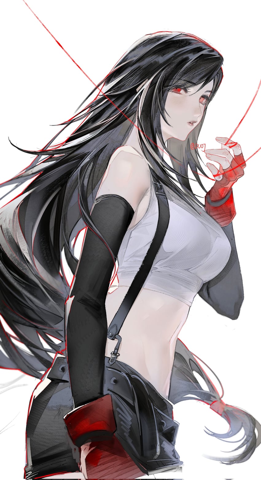 tifa lockhart (final fantasy and 1 more) drawn by duoj_ji