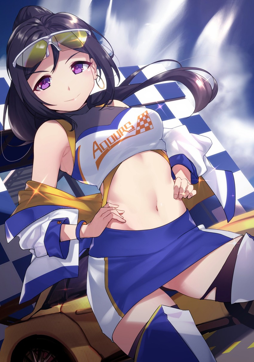 matsuura kanan (love live! and 1 more) drawn by yamaori_(yamaorimon)