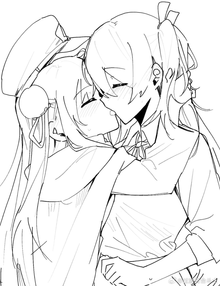 aikawa megumi and kunimi tama (heaven burns red) drawn by jingbai968