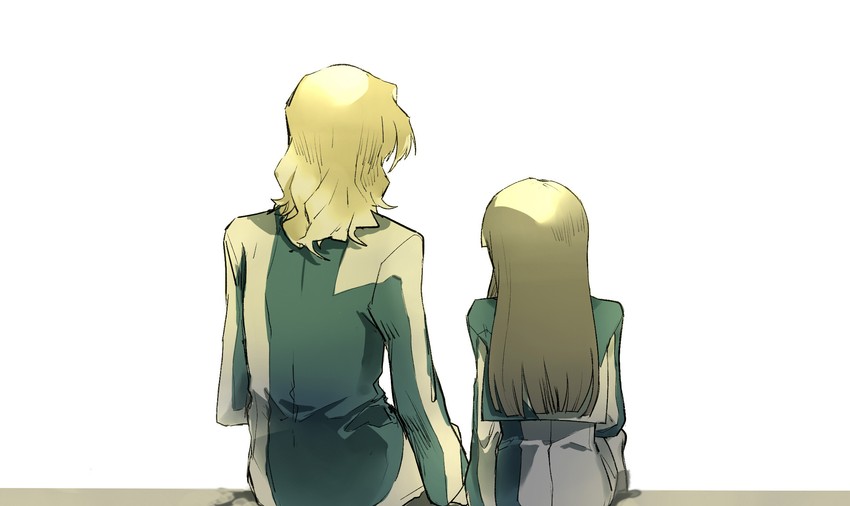 hazama shouko and kasugai koyo (soukyuu no fafner) drawn by navknie