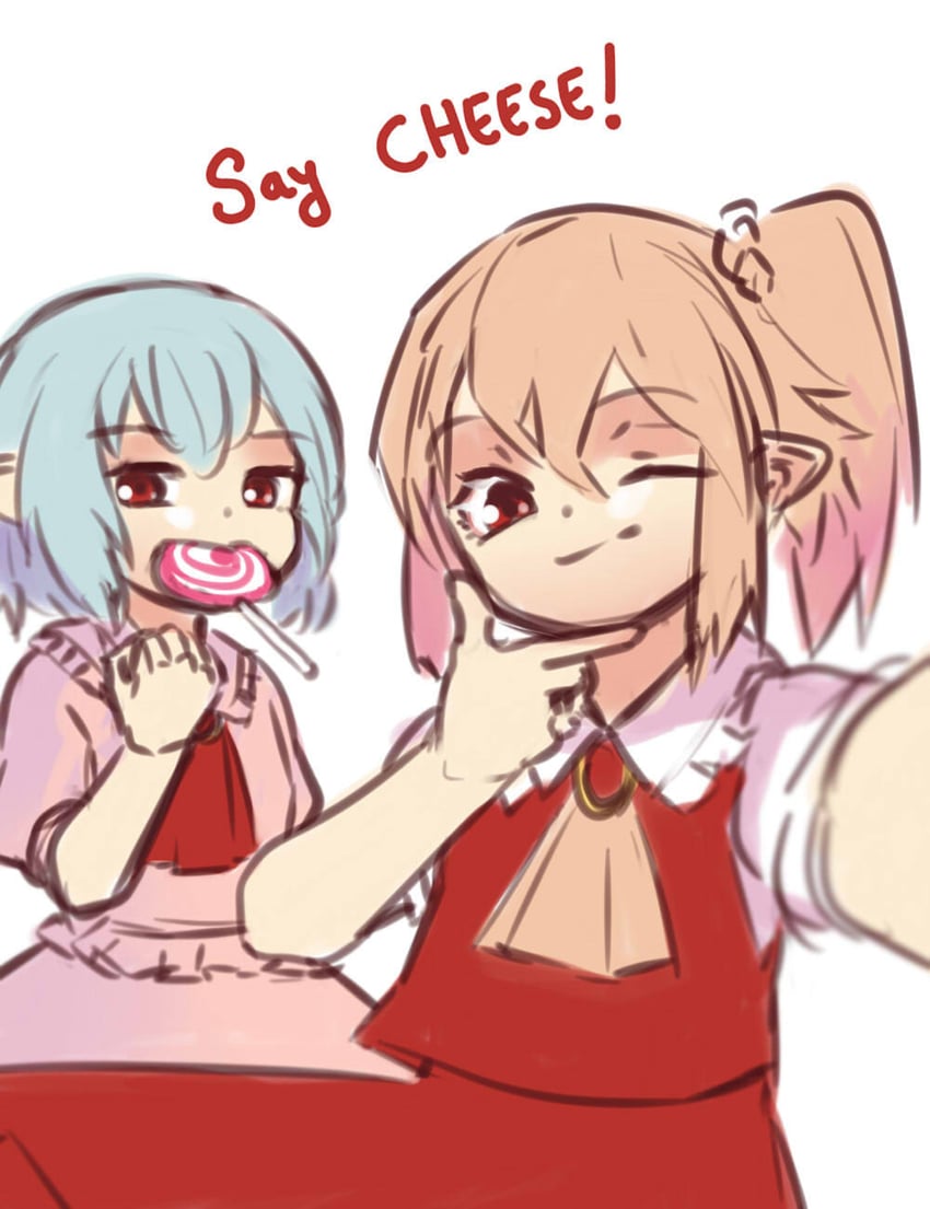 remilia scarlet and flandre scarlet (touhou) drawn by yoruny