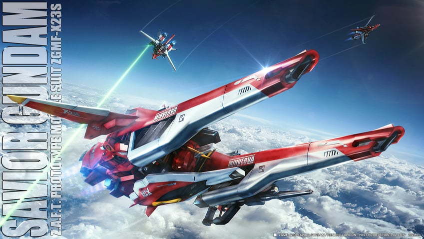 saviour gundam and murasame (gundam and 2 more) drawn by lolicon_(lolicon42051636)