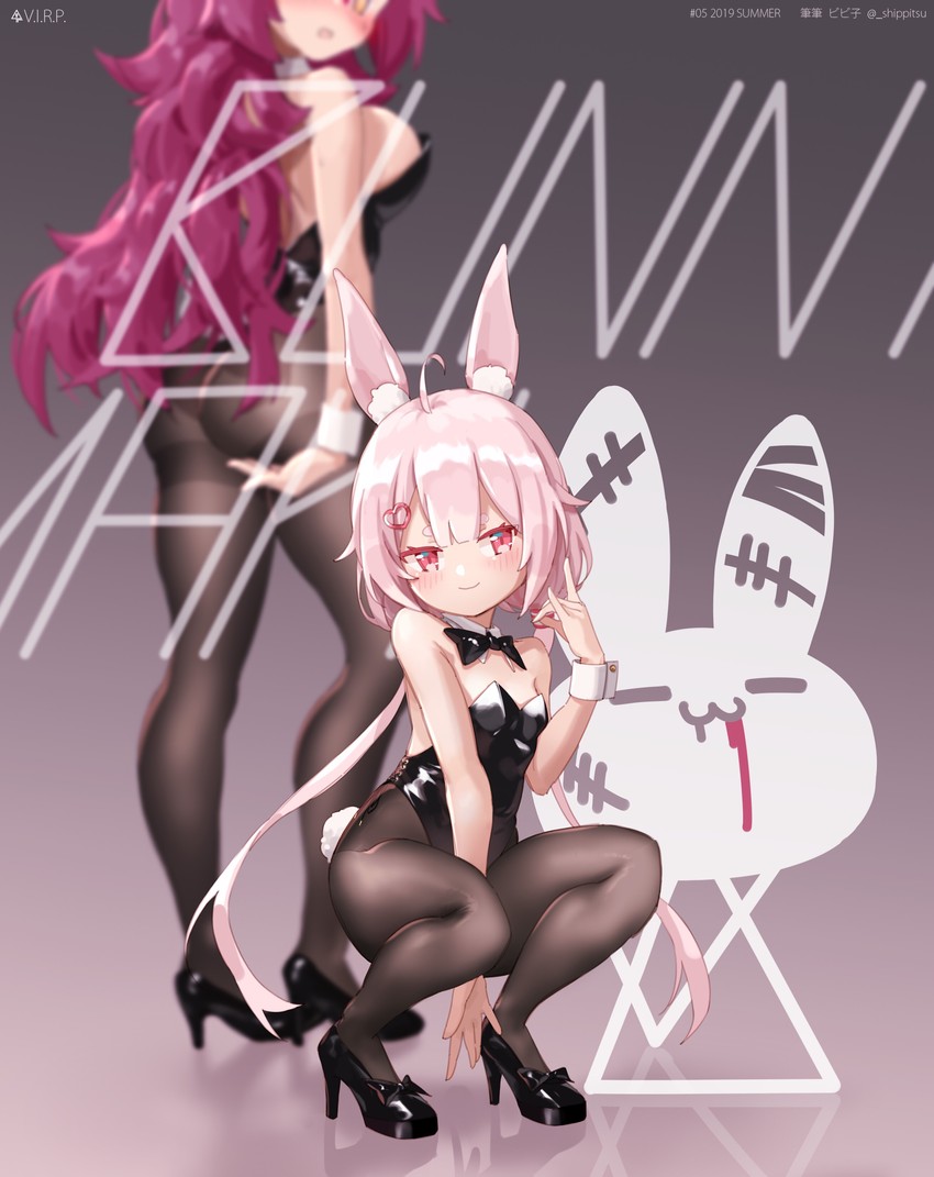 tomari mari and magrona (indie virtual youtuber and 1 more) drawn by shippitsu