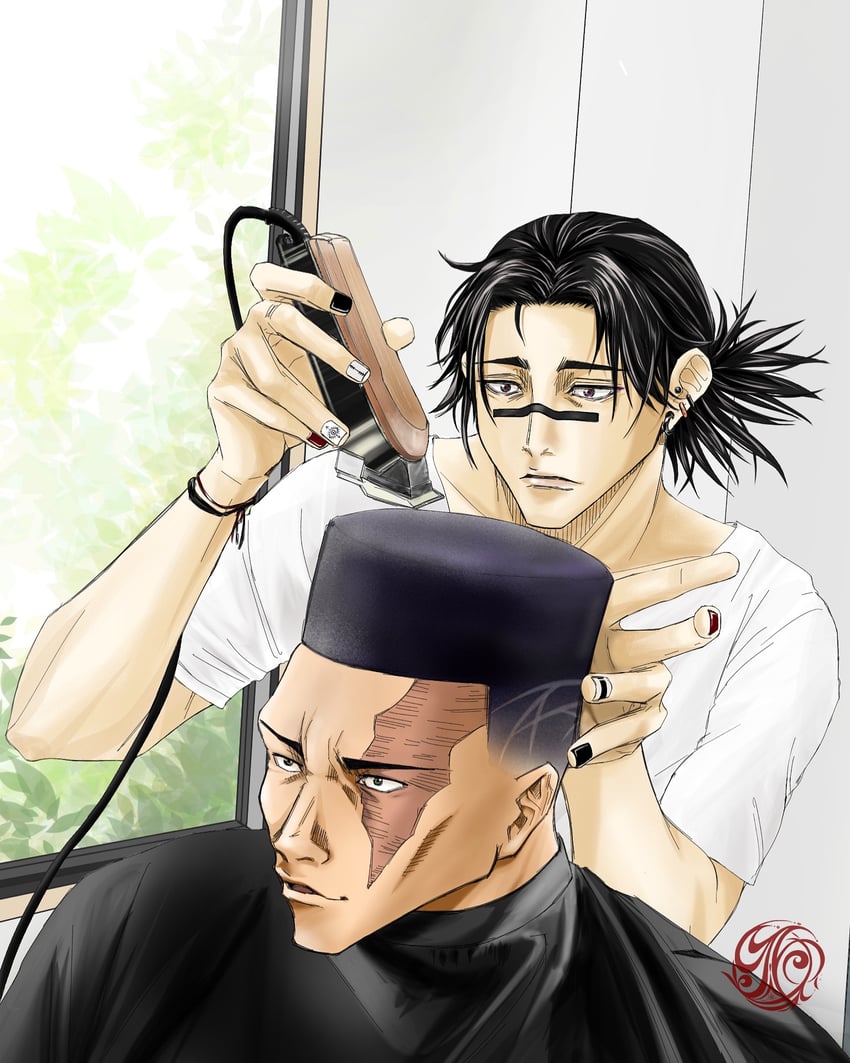 toudou aoi and choso (jujutsu kaisen) drawn by hayapi_(hayase44)