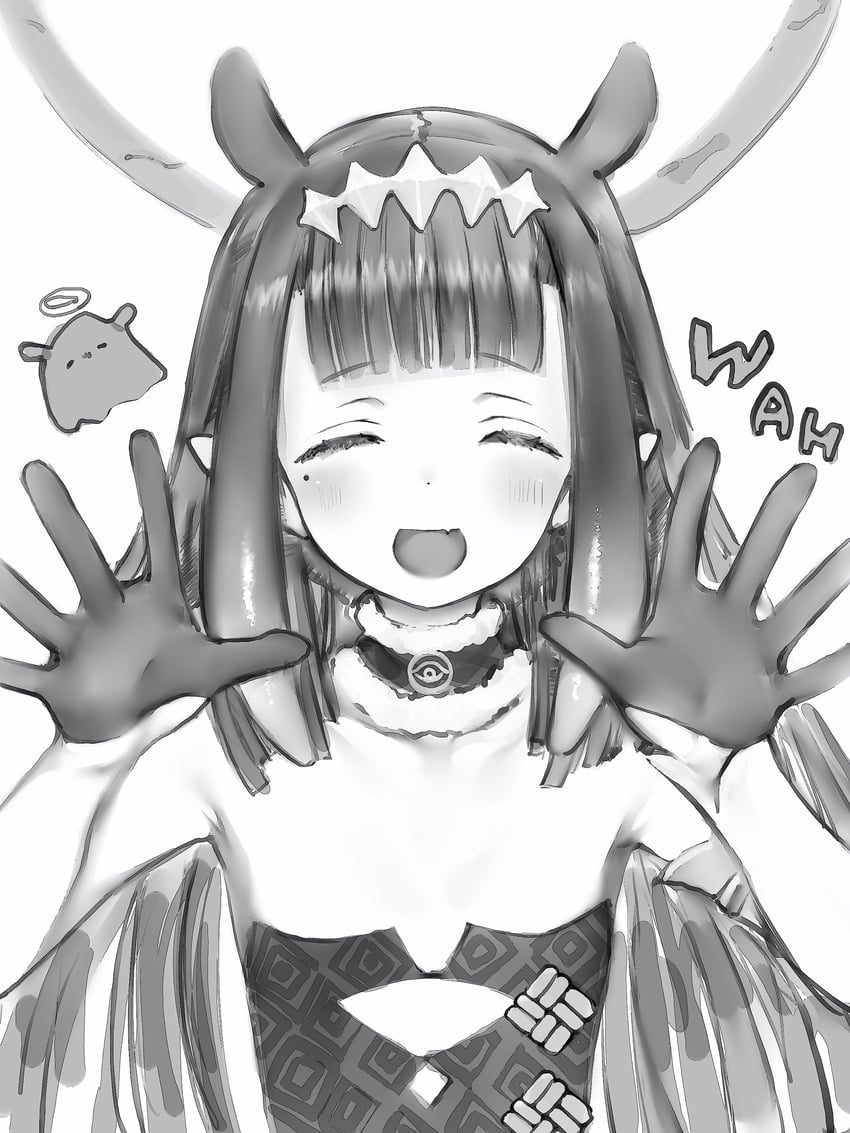 ninomae ina'nis and takodachi (hololive and 1 more) drawn by nanashi_(nlo)