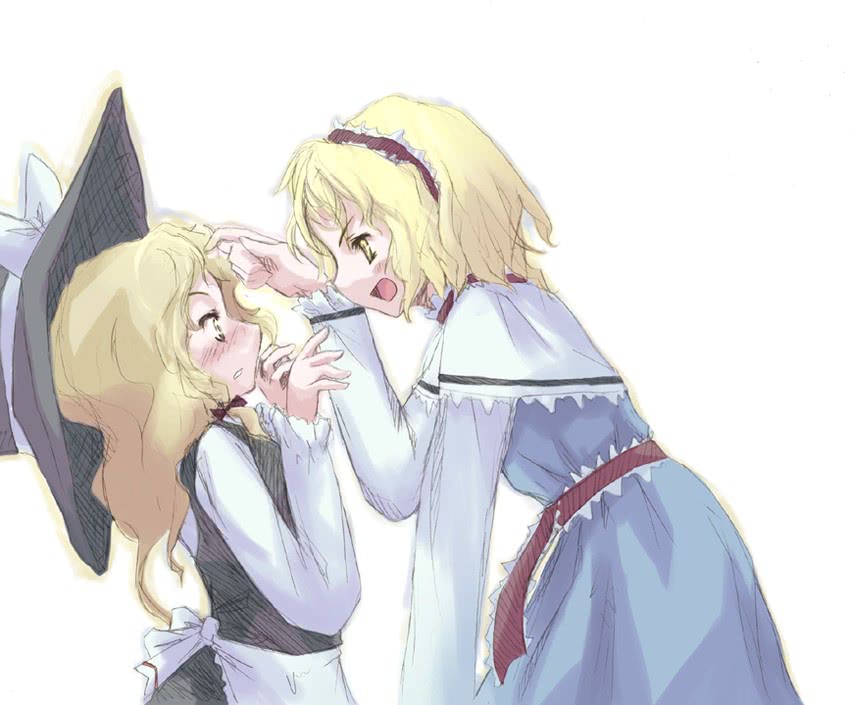 kirisame marisa and alice margatroid (touhou) drawn by takanashi_akihito