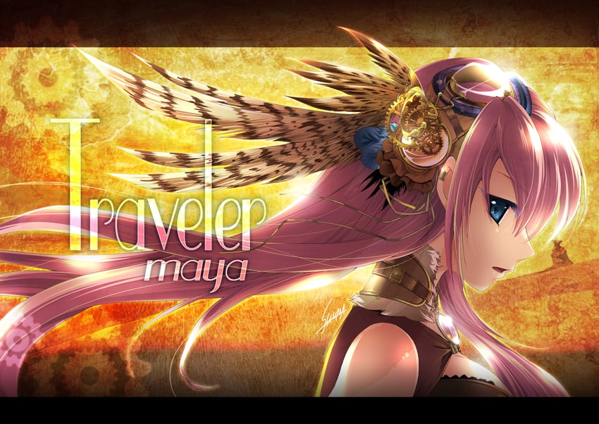 megurine luka (vocaloid) drawn by child-box