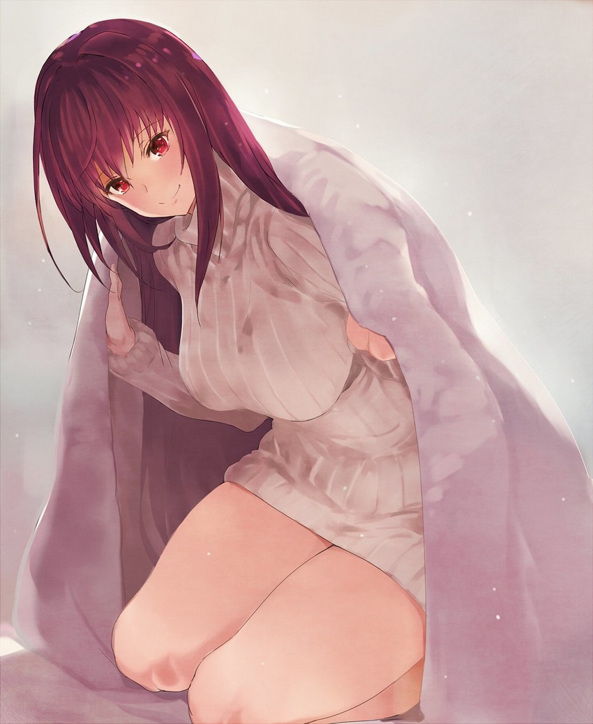 scathach (fate and 1 more) drawn by tokopi