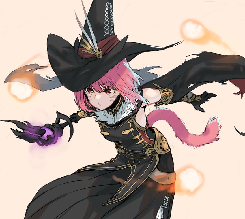 warrior of light and black mage (final fantasy and 2 more) drawn by ganesagi