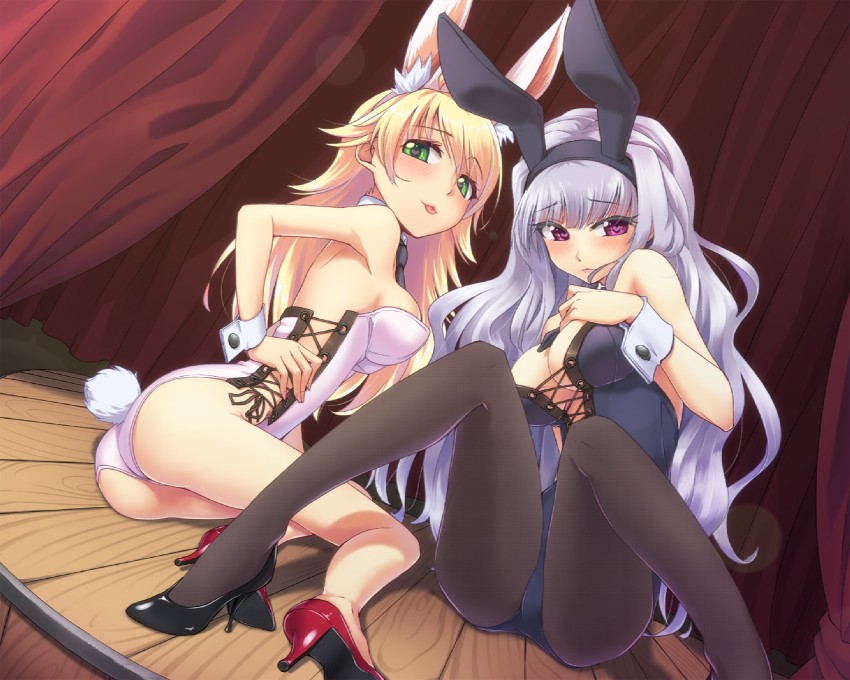 hoshii miki and shijou takane (idolmaster) drawn by hakkaku_shikimi