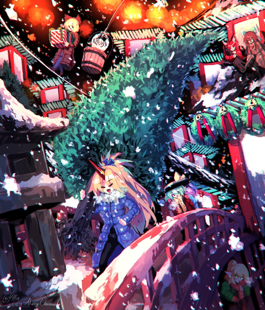 komeiji koishi, komeiji satori, kaenbyou rin, reiuji utsuho, mizuhashi parsee, and 3 more (touhou and 1 more) drawn by sunnysideup