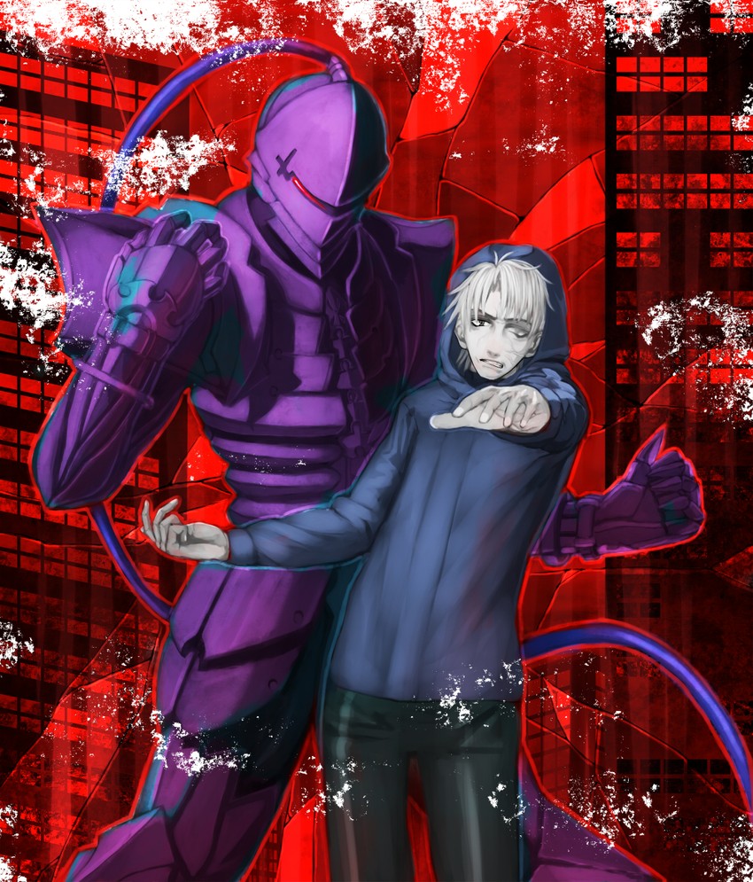 matou kariya and berserker (fate and 2 more) drawn by okitsune_(kitsunegako)