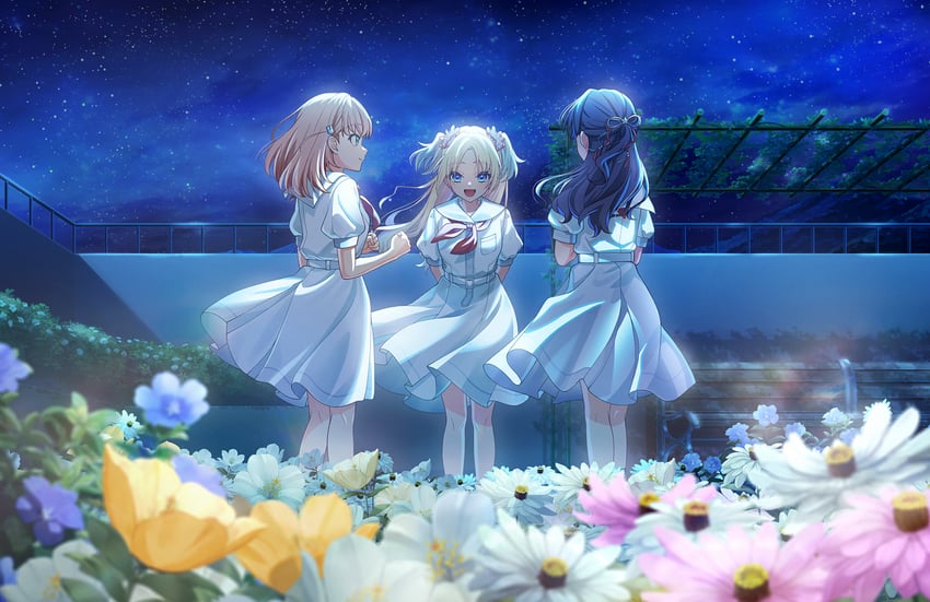 hinoshita kaho, murano sayaka, and osawa rurino (love live! and 1 more)