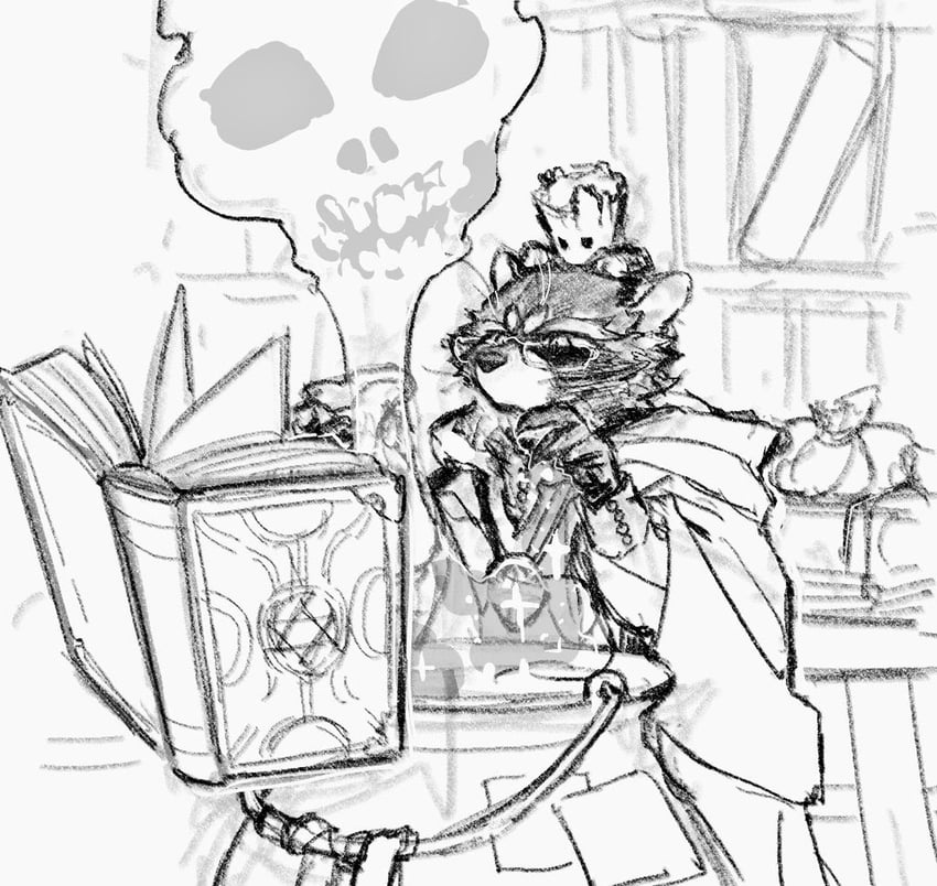 rocket raccoon and groot (marvel and 1 more) drawn by dishing