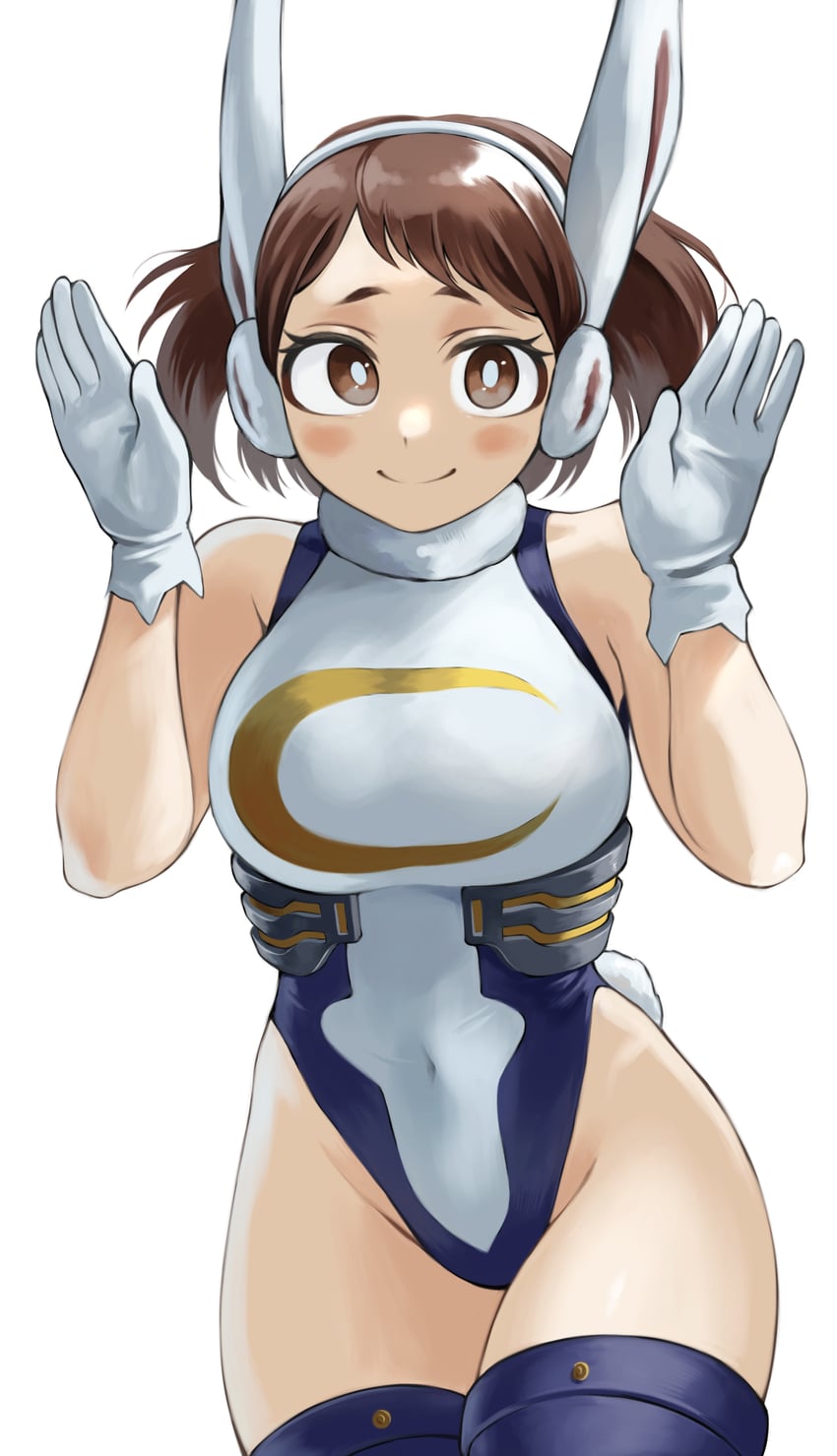 mirko and uraraka ochaco (boku no hero academia) drawn by fengling_(furin-jp)