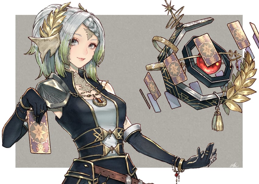 warrior of light and astrologian (final fantasy and 1 more) drawn by cam_(cammero95713700)