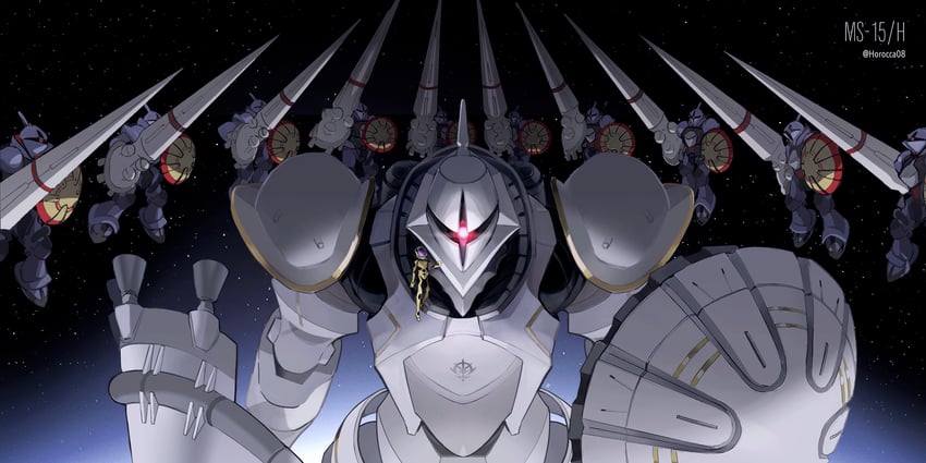 xavier olivette and gyan (gundam and 1 more) drawn by horocca