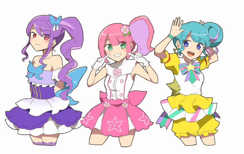 pinon, kanon, and junon (pretty series and 1 more) drawn by nojima_minami