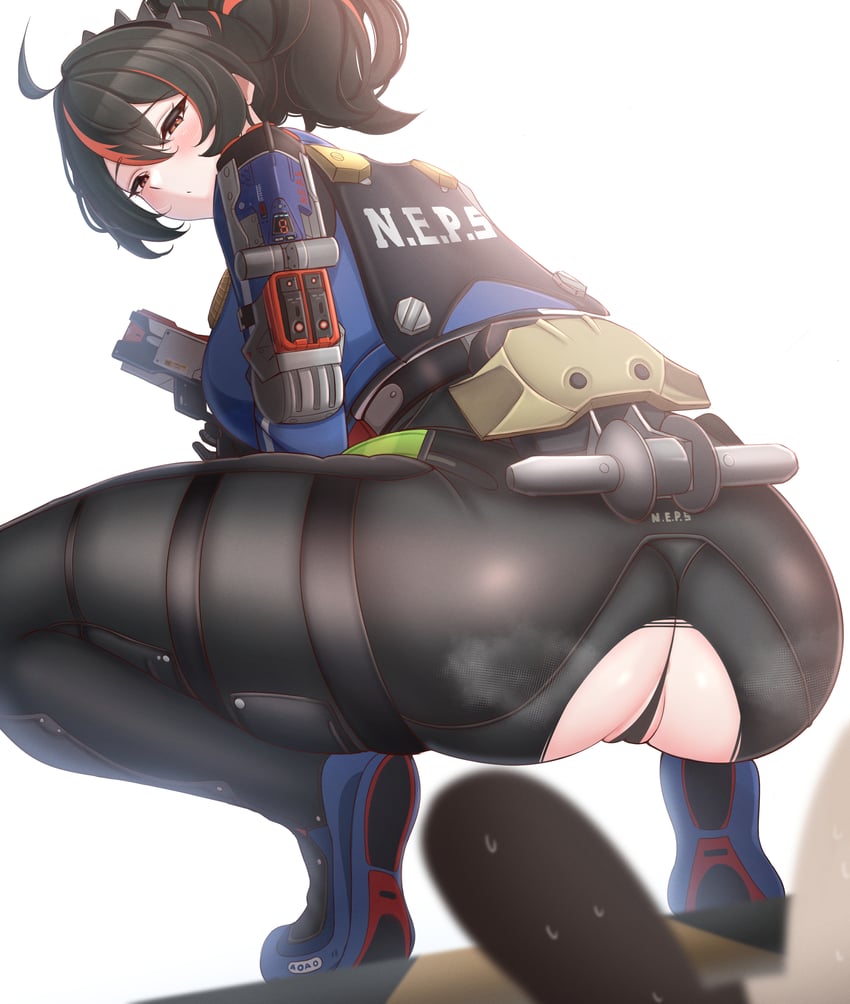 zhu yuan (zenless zone zero) drawn by laxiusart