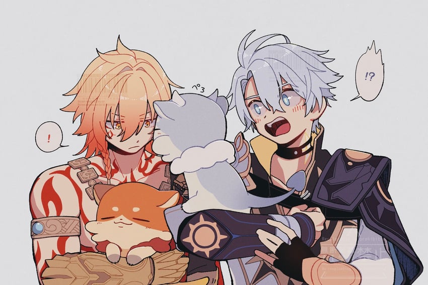 phainon and mydei (honkai and 1 more) drawn by umimomomomo