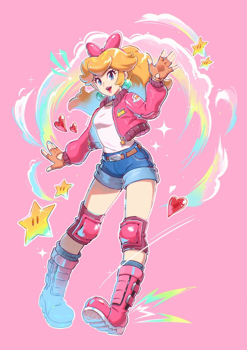princess peach (mario and 2 more) drawn by saiwo_(saiwoproject)