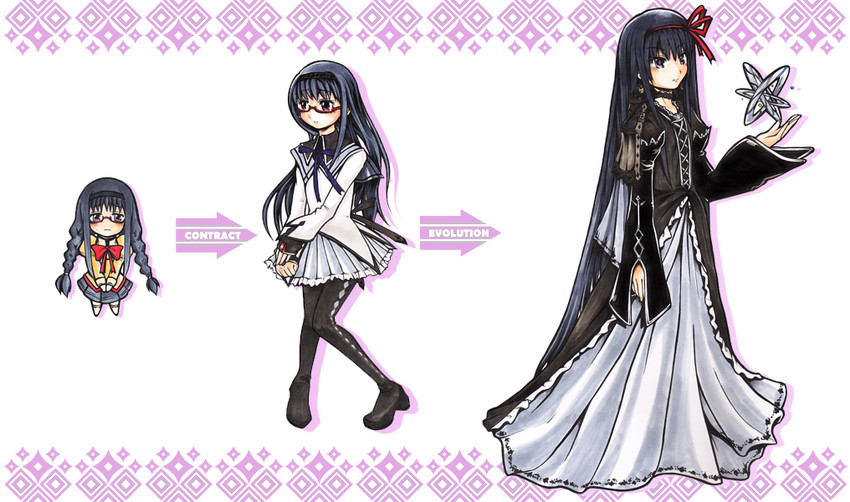 akemi homura (mahou shoujo madoka magica) drawn by yuriwhale