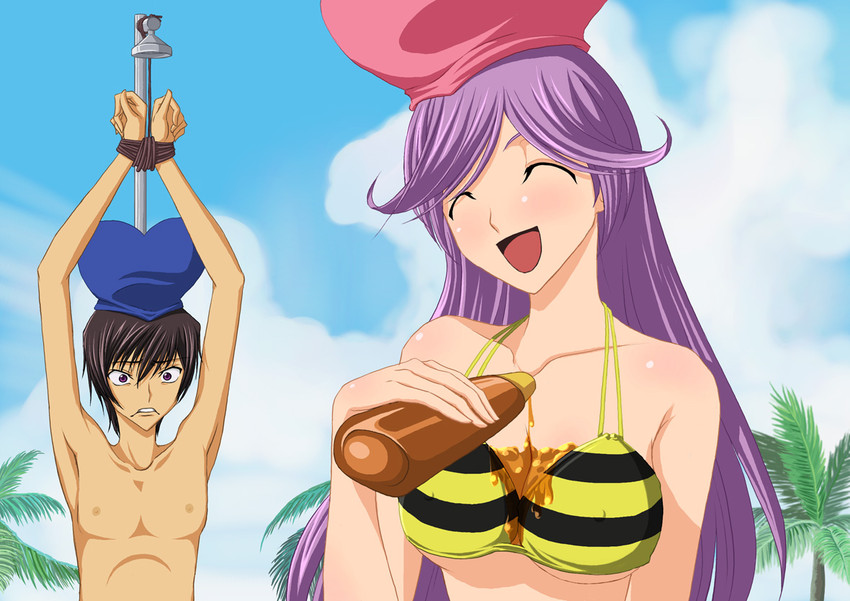 lelouch vi britannia and meeya hillmick (code geass and 1 more) drawn by drawfag