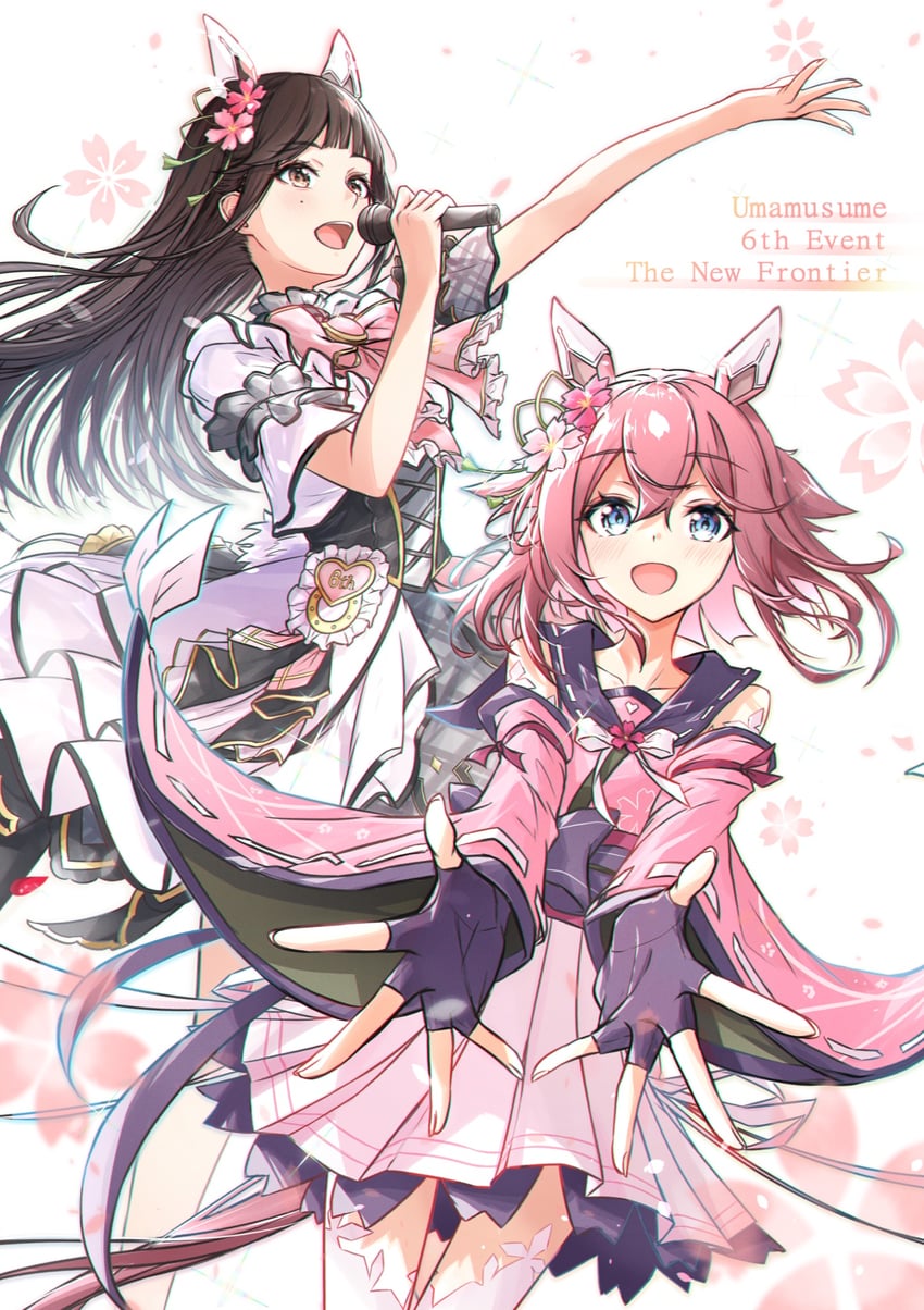 sakura chiyono o and noguchi ruriko (umamusume and 1 more) drawn by sarasuty