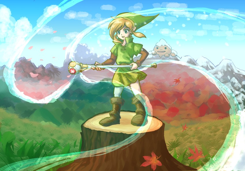link (the legend of zelda and 1 more) drawn by fuu_(feubleu9)