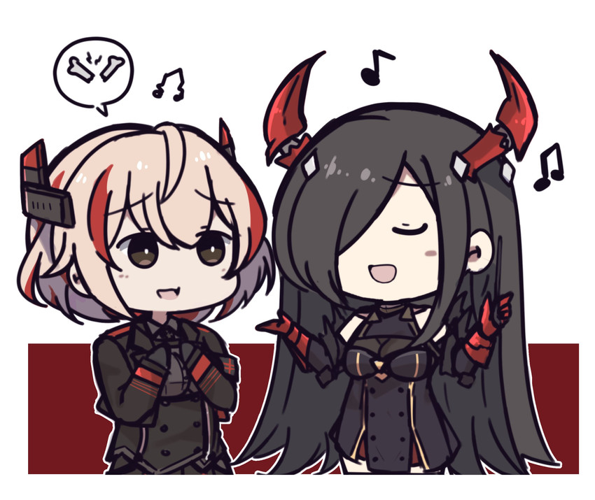 roon and friedrich der grosse (azur lane) drawn by cheschorv