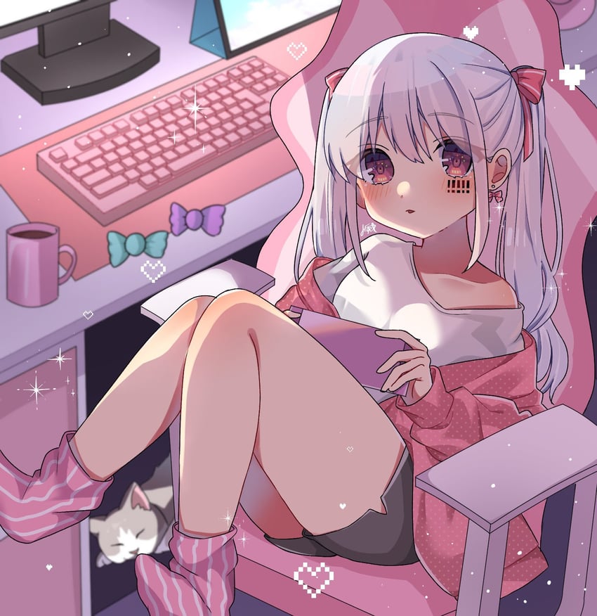 mafumafu and manun-chan (indie utaite) drawn by yuei_(n_t0s)