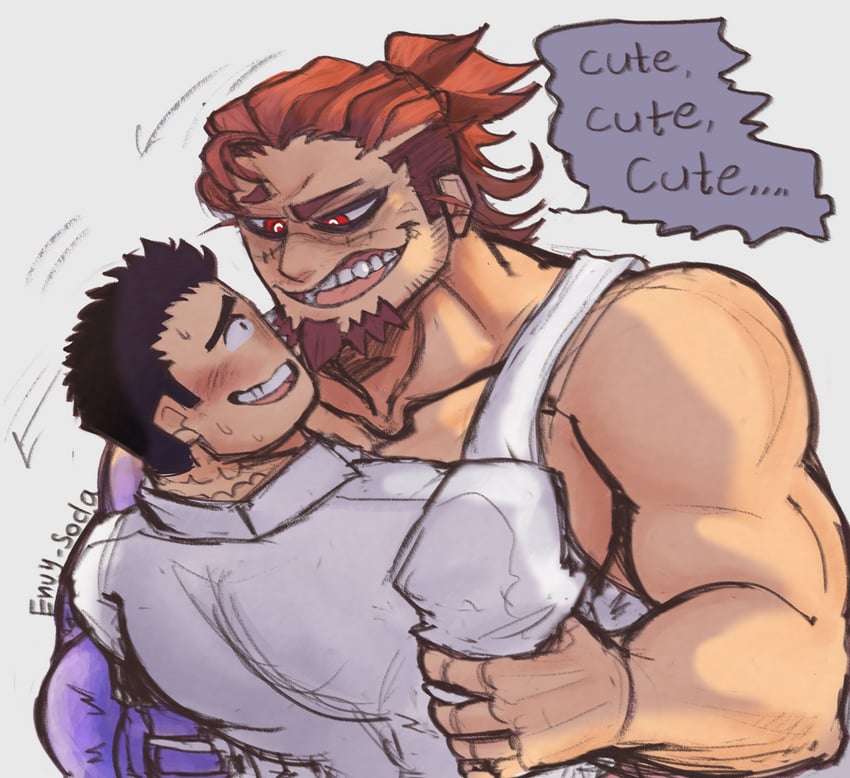 protagonist 3 and boogeyman (tokyo afterschool summoners) drawn by envysoda
