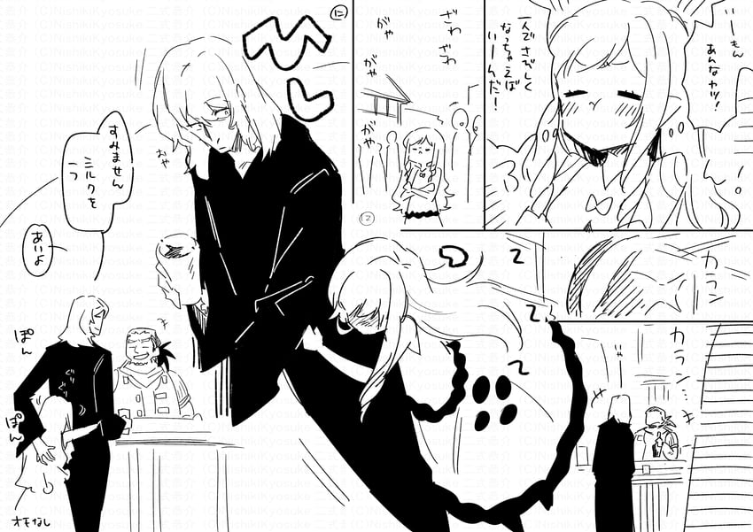 curse maker, doctor magus, doctor magus 4, and curse maker 1 (sekaiju no meikyuu) drawn by nikki_kyousuke