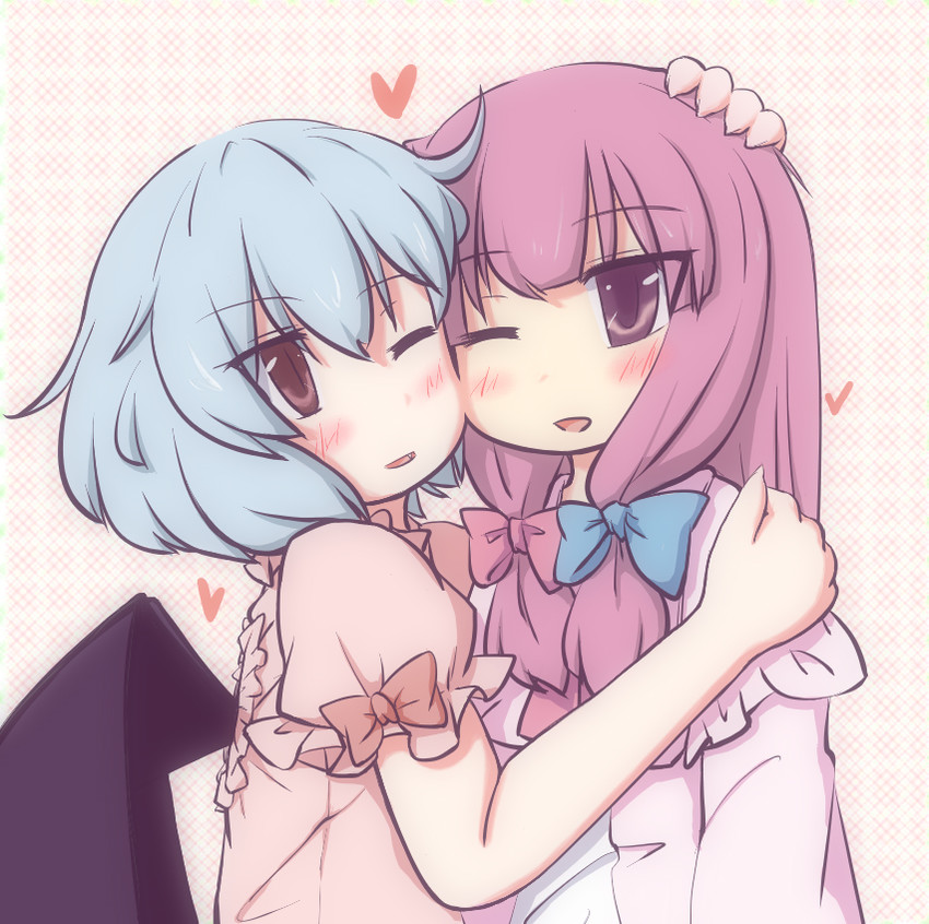 remilia scarlet and patchouli knowledge (touhou) drawn by natsuki_(silent_selena)