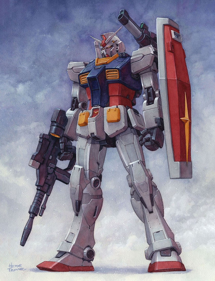 rx-78-2 gundam (gundam and 2 more) drawn by hector_trunnec